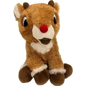 Plush Rudolph Red-Nosed Reindeer Kohls Cares Stuffed Christmas Embroidered Eyes